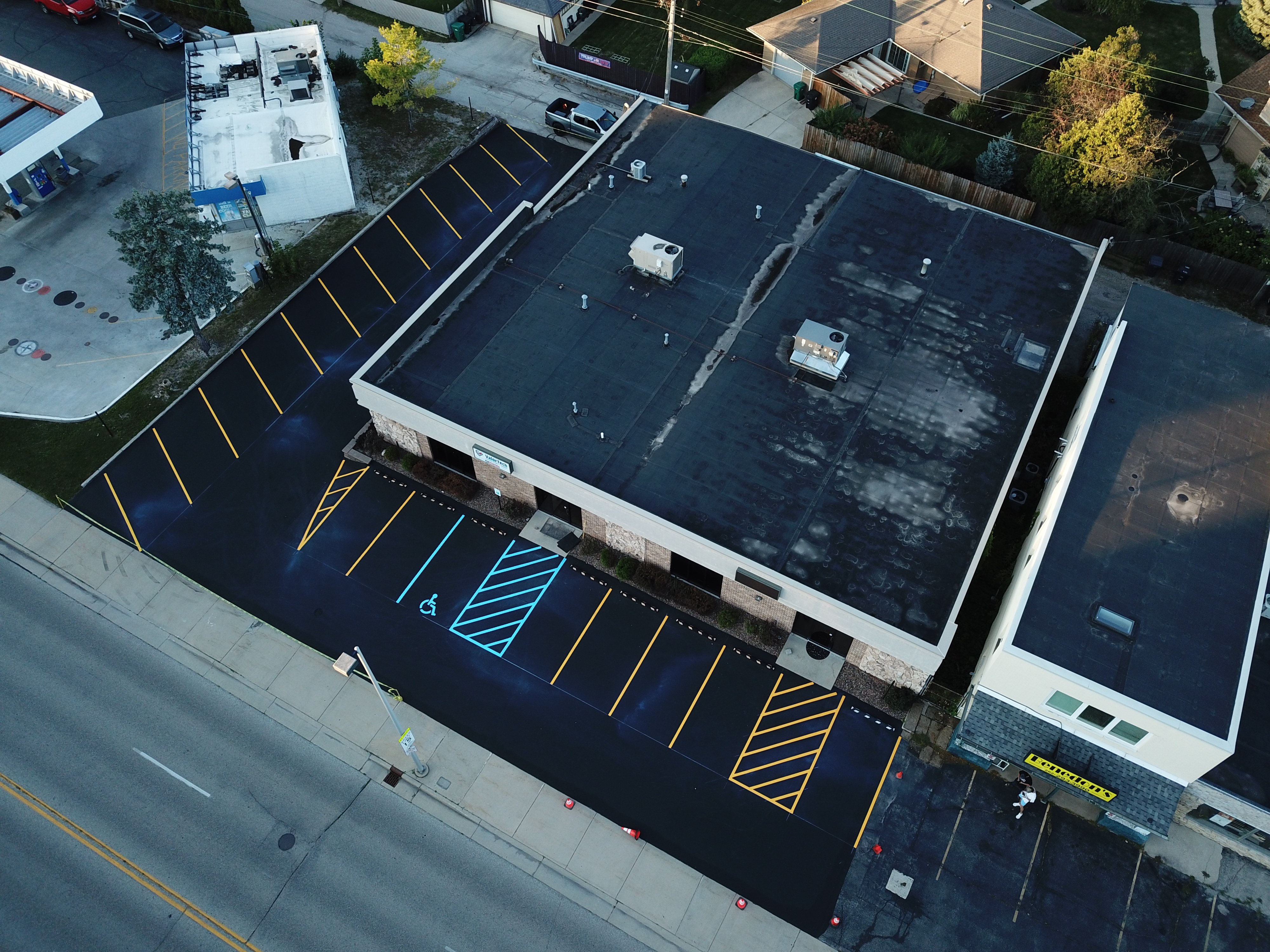 Office Complex Parking Lot